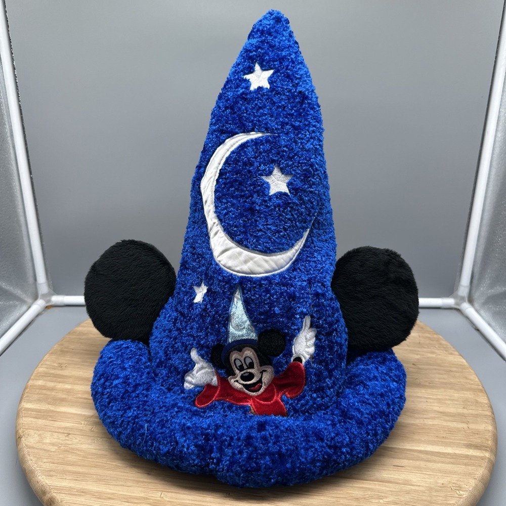 Disney Parks Plush Mickey Mouse Sorcerer Hat Wizard Fantasia Plush For Child